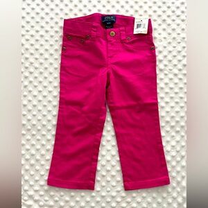 Toddler Girl's Polo by Ralph Lauren Kids Hot Pink Pants 3T 💝✨🐎